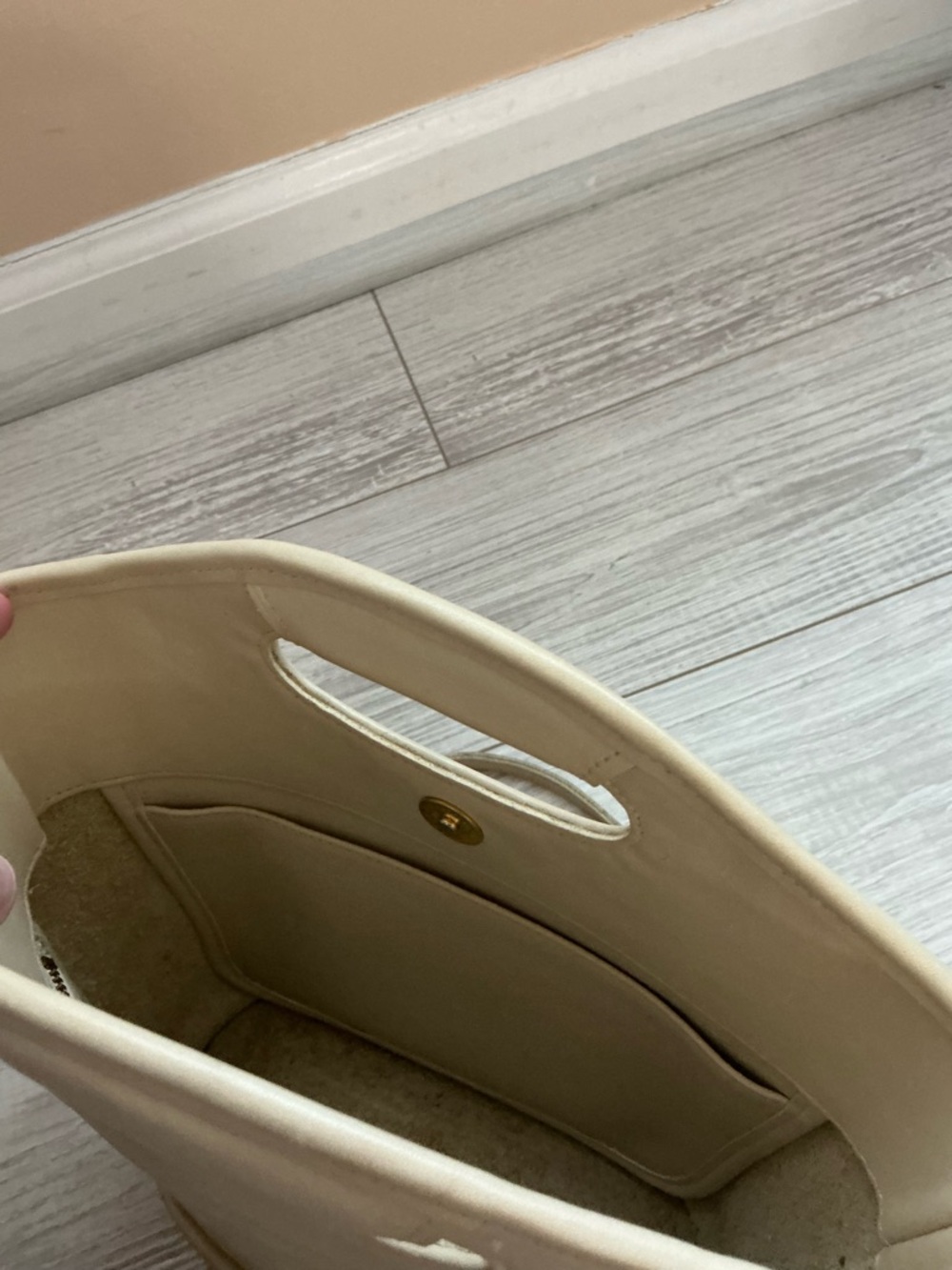 Coach Beige Cream Crossbody Tote with Top Handle - Picture 8 of 8